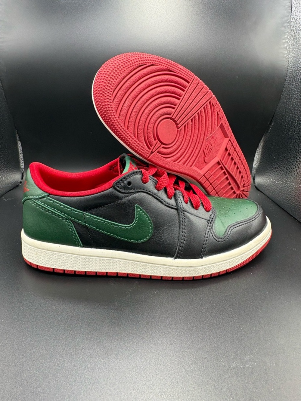 Sz 6 WMNS NIKE Air Jordan 1 Retro Low OG Blk Gorge Green CZ0775 036